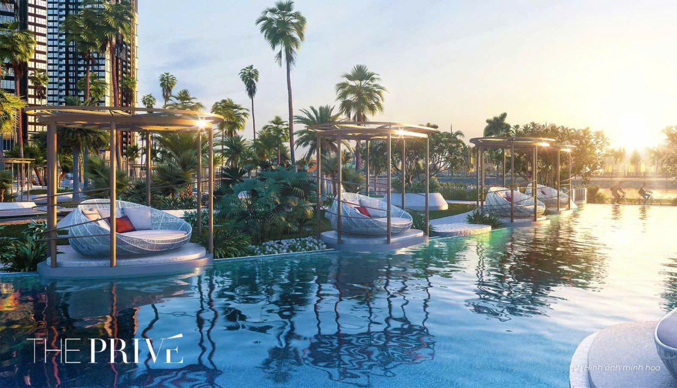 Phối cảnh không gian nghỉ dưỡng The Privé