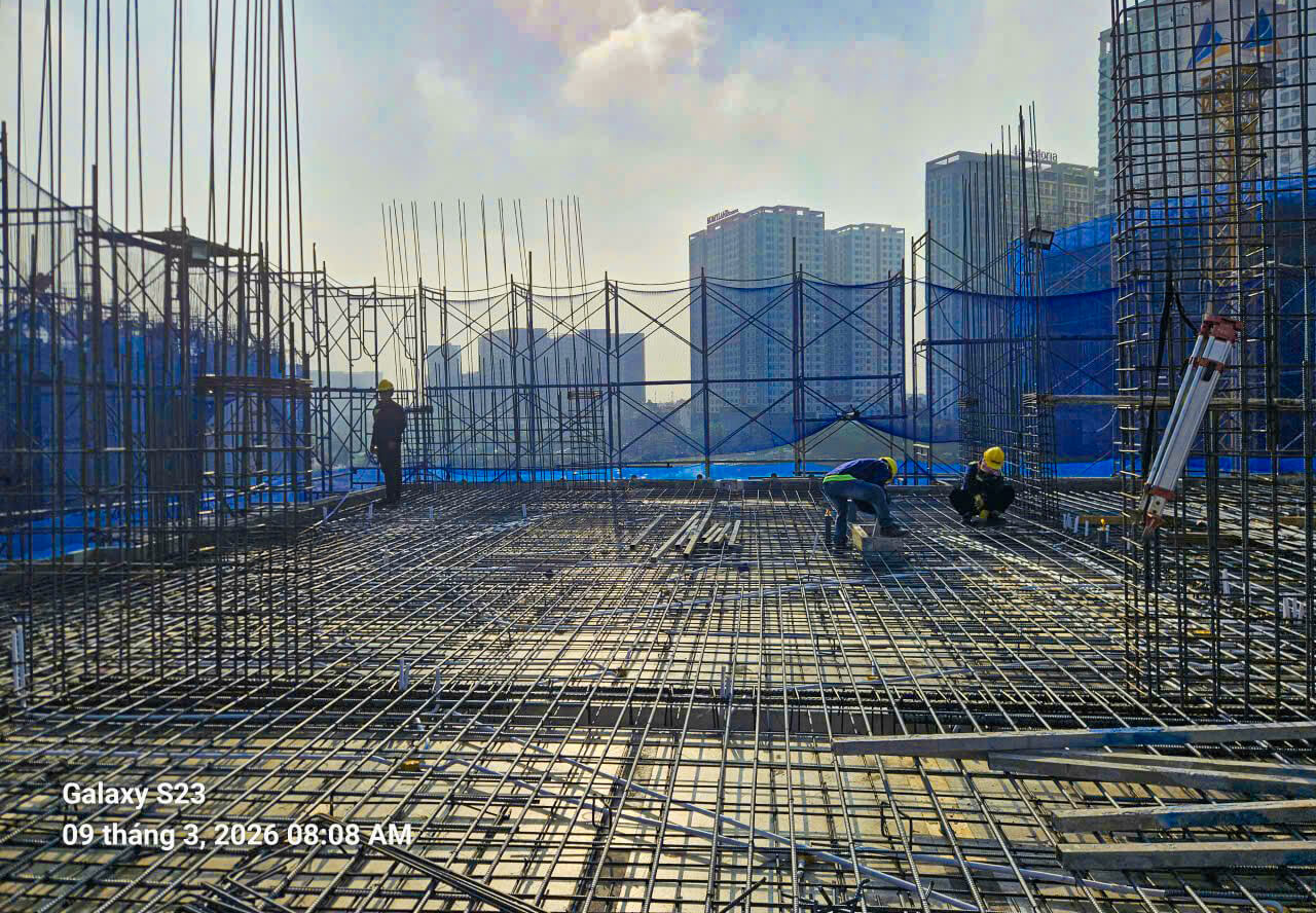 Toàn cảnh tiến độ The Privé tháng 3 năm 2026